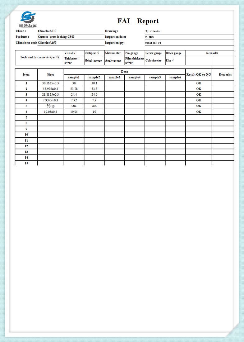 FAI-report